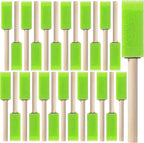 Bates- Foam Paint Brushes with Wood Handle, 1 Inch, 26 Pack, Sponge Brushes by BatesChoice