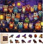 Mocfesk Wooden Puzzles for Adults, Owl Family Puzzles 200 Pieces | Unique by Mocfesk