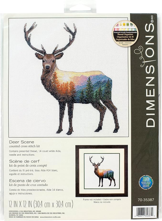 Dimensions SIMPLICITY CREATIVE CORP Cross Stitch, Deer Scene by DIMENSIONS