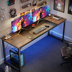 Huuger Computer Desk, 70 Inch Office Desk, Gaming Desk - Image 4