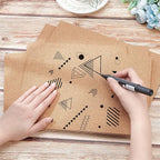 BENECREAT 6 Pcs 11.5 x 8.2" Self-Adhesive A4 Cork Sheets Rectangle Coaster Cork - Image 3
