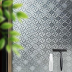 STATINT Frosted Glassy Petals 3D Begonia Window Privacy Film Decorative Non by STATINTWINDOWFILMS