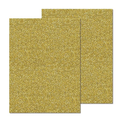 2 Pack 12'' x 16'' Glitter Gold Acrylic Sheet, 3mm Thick Acrylic Plastic Sheets by Unknown