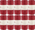 10 Skeins of Sensy Premium 2mm 251 Yards Sparkle Polyester Rope 90% by SSENSY