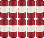 10 Skeins of Sensy Premium 2mm 251 Yards Sparkle Polyester Rope 90% by SSENSY