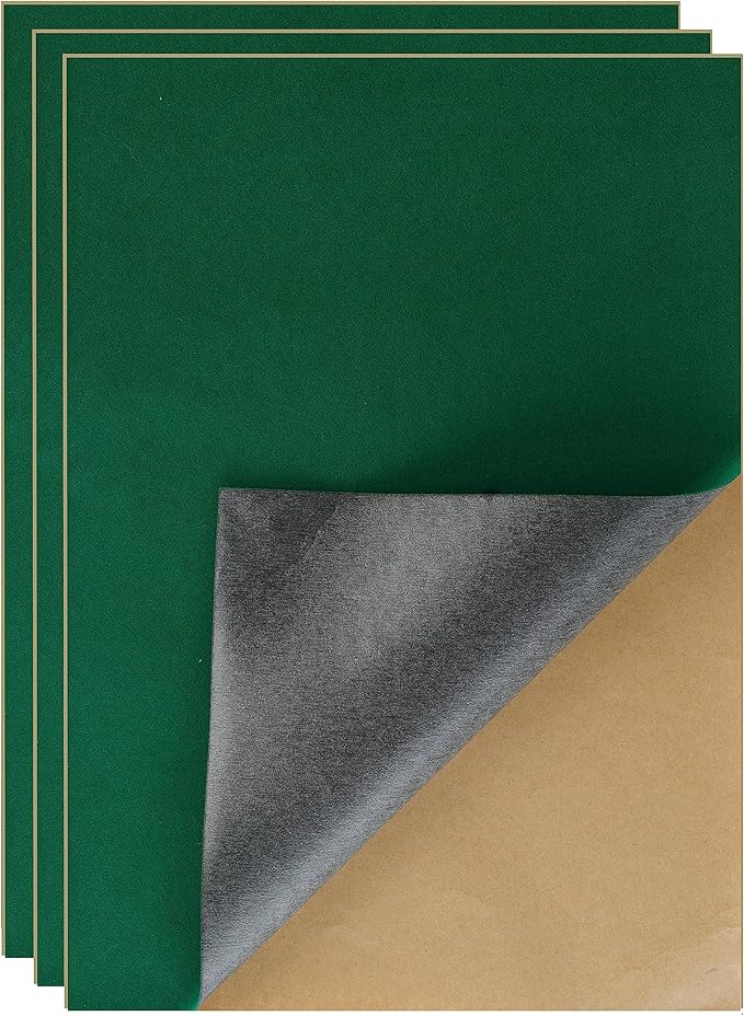 YaoHui 3-Pack Self-Adhesive Felt Sheets, Peel & Stick, A4 Size by YaoHui