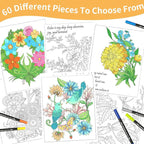 Kalysky Easy and Cozy Adult Coloring Book Set, 3 Pack Stress Relief Coloring - Image 7