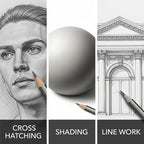 Mr. Pen- Sketch Pencils for Drawing, 14 Pack | Artist Graphite Pencils for - Image 4