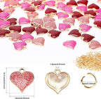 SANNIX 90Pcs Valentine's Day Heart Charms - Image 2