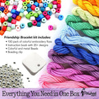 Pinwheel Crafts Friendship Bracelet Kit – DIY String Bracelet Making Kit - Image 2