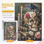 Skull Diamond Art Kits for Adults Beginners 12x16 in, DIY Craft Gift | Skeleton - Image 4