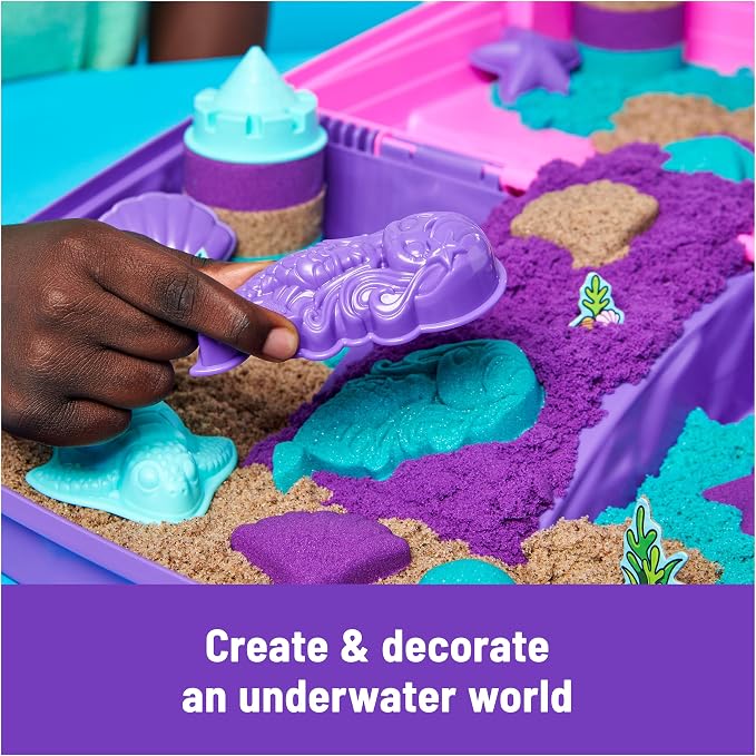 Kinetic Sand Mermaid Palace Set, Moldable Play Sand Sensory Toys, Ages 3+ | - Image 3
