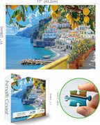 MINIWAN 300 Piece Amalfi Coast Puzzle, 17 x 11 Inches | Premium Jigsaw Puzzle - Image 2
