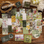 Scrapbooking Supplies Kit, Vintage Botanical Aesthetic Scrapbook Kit - Image 5