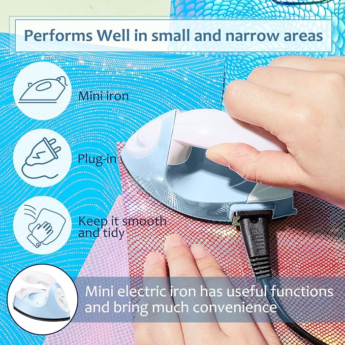 Honoson Mini Craft Iron Mini Heat Press Small Iron 3.93 x 2.36 x 2.76 in - Image 4
