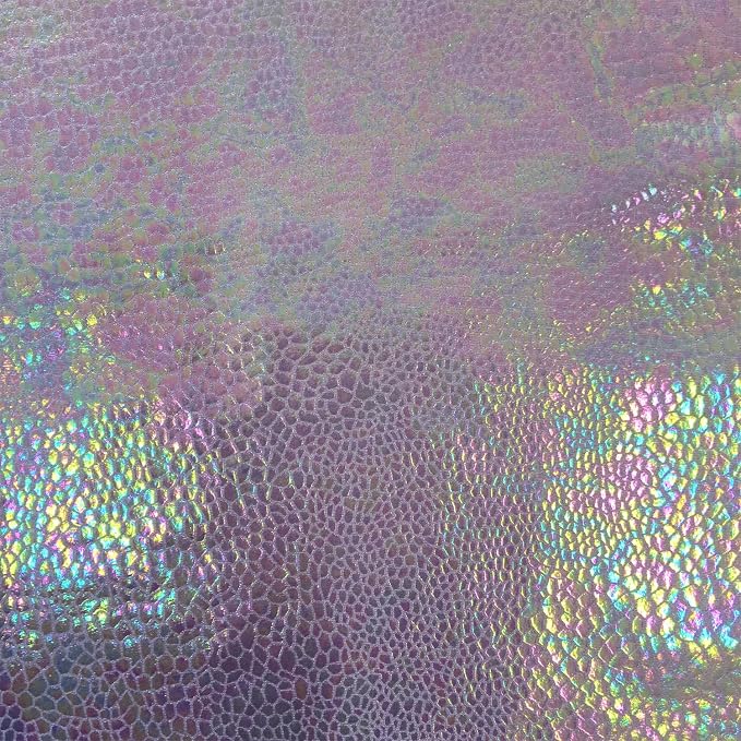 Generic Snake Skin HOLOGRAM 4-Way STRETCH Nylon-Spandex Foil Fabric 58/60"" Wide - Image 2