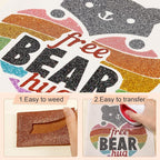 Tintnut Copper Gold Glitter Heat Transfer Vinyl Roll, easy cut & weed, stretch - Image 3