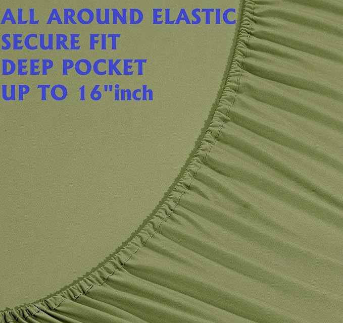 Elegant Comfort Luxury Soft Bed Sheets 1500 Premium Hotel Quality Microfiber - Image 4