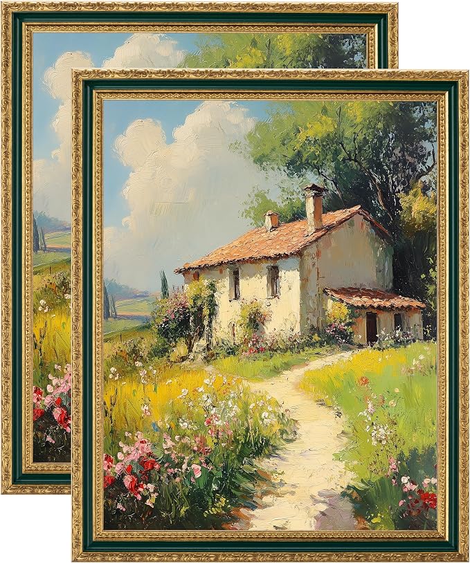 eletecpro 11x14 Vintage Picture Frame, Glass Cover, Horizontal or Vertical by eletecpro