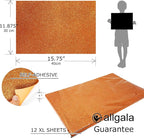 Allgala X-Large Self-Adhesive Glitter EVA Foam Sheets 12 Pack 12x16 inch Paper - Image 2