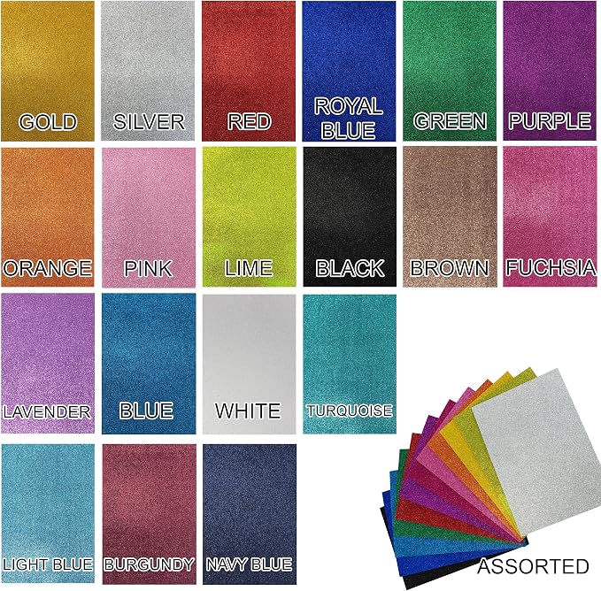 allgala Jumbo Self-Adhesive Glitter EVA Foam Sheets Paper Sheets - Image 3