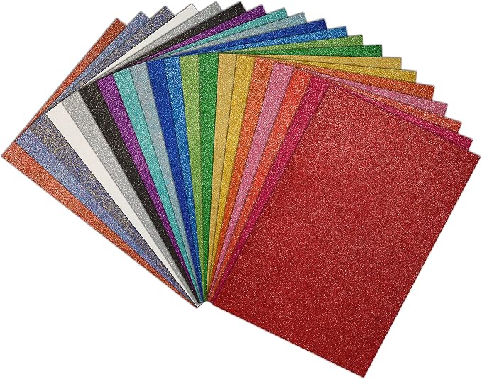 Better Office Products 20 Pack Extra Large Glitter Foam Sheets, 12 x 17.5 Inch - Image 2