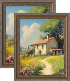 eletecpro 8x10 Vintage Picture Frame, Glass Cover, Horizontal or Vertical by eletecpro