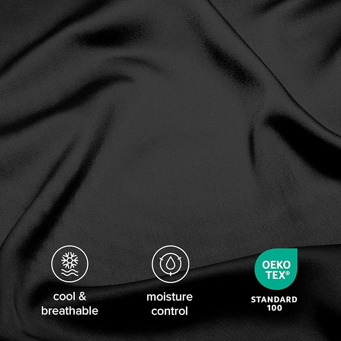Bare Home 100% Rayon Made from Bamboo Luxury Standard Size Set of 2 Cooling - Image 4