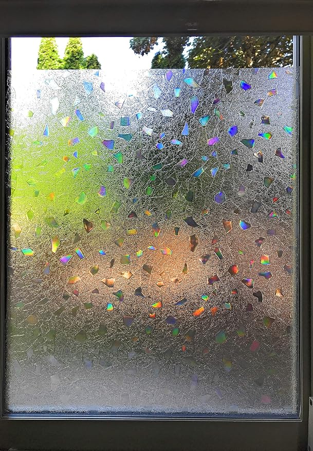 Window Film Stained Glass Frosted Decoration Art Window Privacy Film Static - Image 3