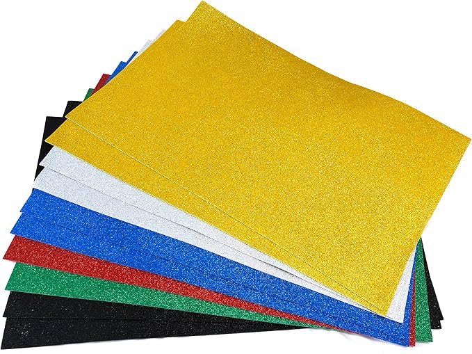 Allgala Jumbo Glitter EVA Foam Sheets 10 Pack 16x24 inch Paper Sheets-Assorted - Image 3