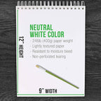 U.S. Art Supply 9x12 Premium Heavy-Weight Acrylic Painting Paper Pad, 2 Pack - Image 3