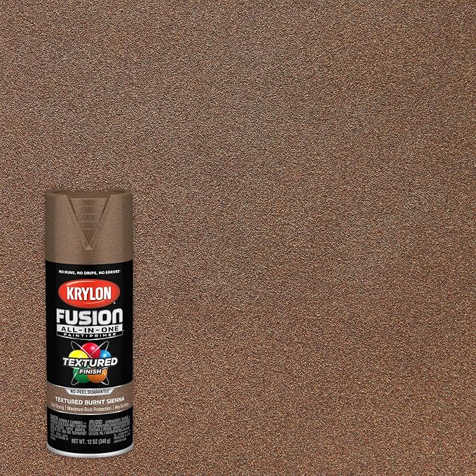 Krylon Fusion All-In-One Textured Spray Paint & Primer, Burnt Sienna - Image 2