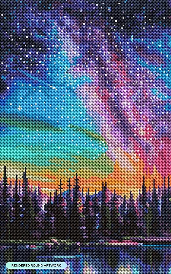 DIAMOND ART CLUB Violet Persuasion Diamond Painting Kit, Fun DIY Crafts - Image 2