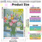 Ausanrl Flowers Diamond Art Kits - Image 4