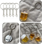 Key Ring with Chain and Open Jump Rings 1 inch, 50 Pack - Image 7