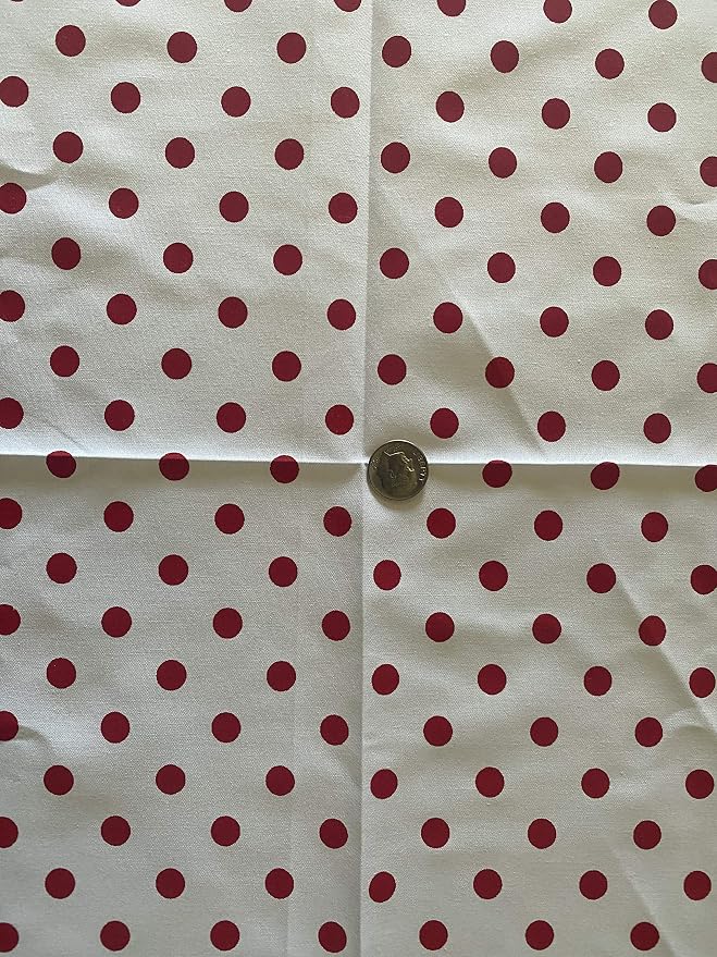 Valentina Textile inc Small Polka Dot Poly Cotton Multi-Colors 60" Wide by VALENTINATEXTILEINC
