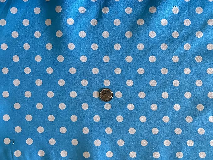 Valentina Textile inc Small Polka Dot Poly Cotton Multi-Colors 60" Wide - Image 2