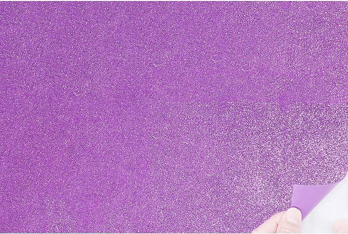 Allgala X-Large Self-Adhesive Glitter EVA Foam Sheets 12 Pack 12x16 inch by Allgala