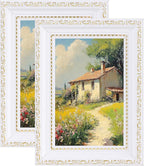 eletecpro 4x6 Vintage Picture Frame, Glass Cover, Horizontal or Vertical by eletecpro