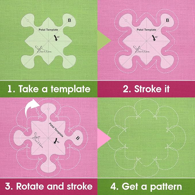 Petal Quilting Templates Set of 4 - Image 3