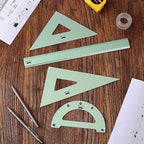Mr. Pen- Metal Geometry Kit, 4 Pack, 45° & 30°/60° Set Squares | 6" Protractor - Image 8