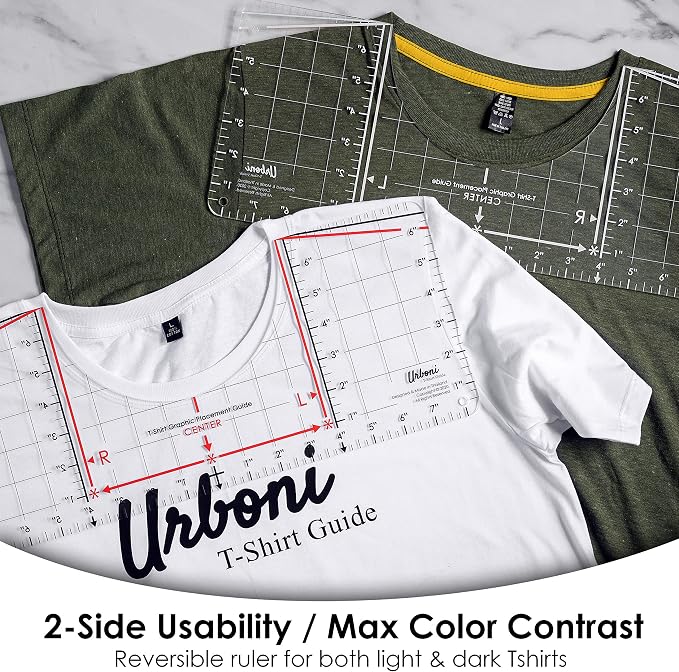 Tshirt Ruler Guide for Vinyl Alignment, Shirt Measurement Tool Placement Center - Image 6