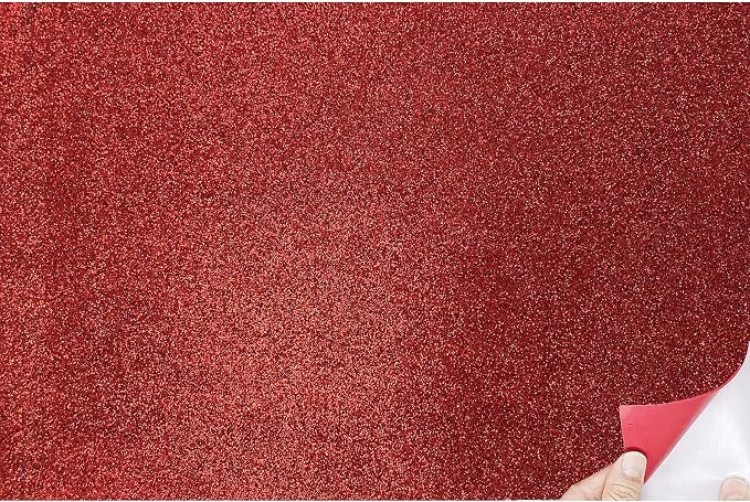 Allgala X-Large Self-Adhesive Glitter EVA Foam Sheets 12 Pack 12x16 inch Paper by Allgala