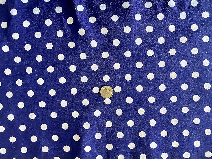 Valentina Textile inc Small Polka Dot Poly Cotton Multi-Colors 60" Wide by VALENTINATEXTILEINC
