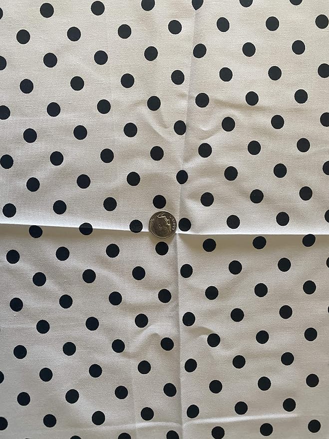 Valentina Textile inc Small Polka Dot Poly Cotton Multi-Colors 60" Wide by VALENTINATEXTILEINC