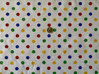 Valentina Textile inc Small Polka Dot Poly Cotton Multi-Colors 60" Wide - Image 2