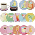 Bulerrylulu 12 Pcs Cocktail Diamond Painting Coasters Kits by Bulerrylulu