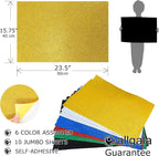 Allgala Jumbo Self-Adhesive Glitter EVA Foam Sheets 10 Pack 16x24 inch Paper - Image 2