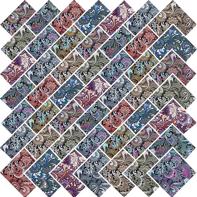 HANPATQUI 50PCS 12 x 12 inch 100% Cotton Fat Quarters Fabric - Image 2