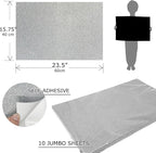 Allgala Jumbo Self-Adhesive Glitter EVA Foam Sheets 10 Pack 16x24 inch Paper - Image 2